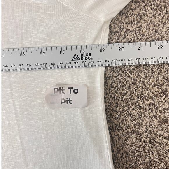 Chico's Womens M Boho Peasant Feminine Romantic Fairycore Lace Sleeve Knit Top - Picture 9 of 11